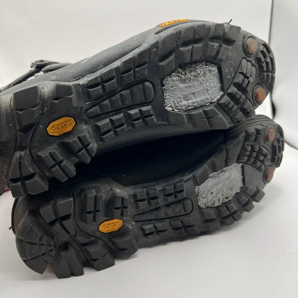 Lake MXZ303 Winter Cycling Boots Black Leather BOA Vibram MTB Mens 10 Subzero